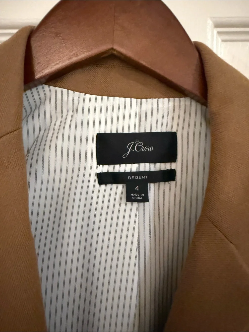 J.Crew Regent Blazer Camel Tan